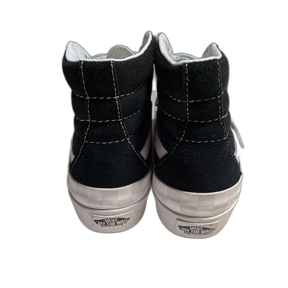VANS Sk8-Hi Stacked Sneakers Women Black/White, Classic Platform - Picture 5 of 9